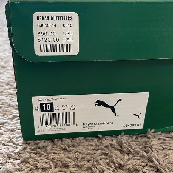 White Puma Mayze Classic Women’s size 10 - Picture 2 of 9